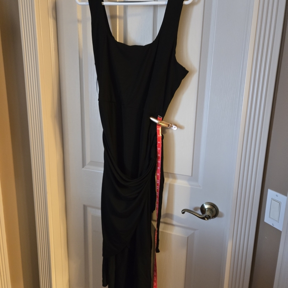 Ricki's Black Faux Wrap Sleeveless Dress - Picture 8 of 10